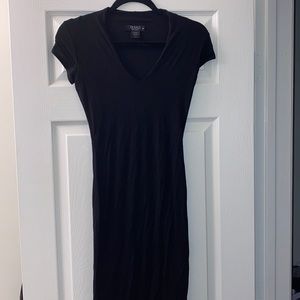 V neck bodycon dress